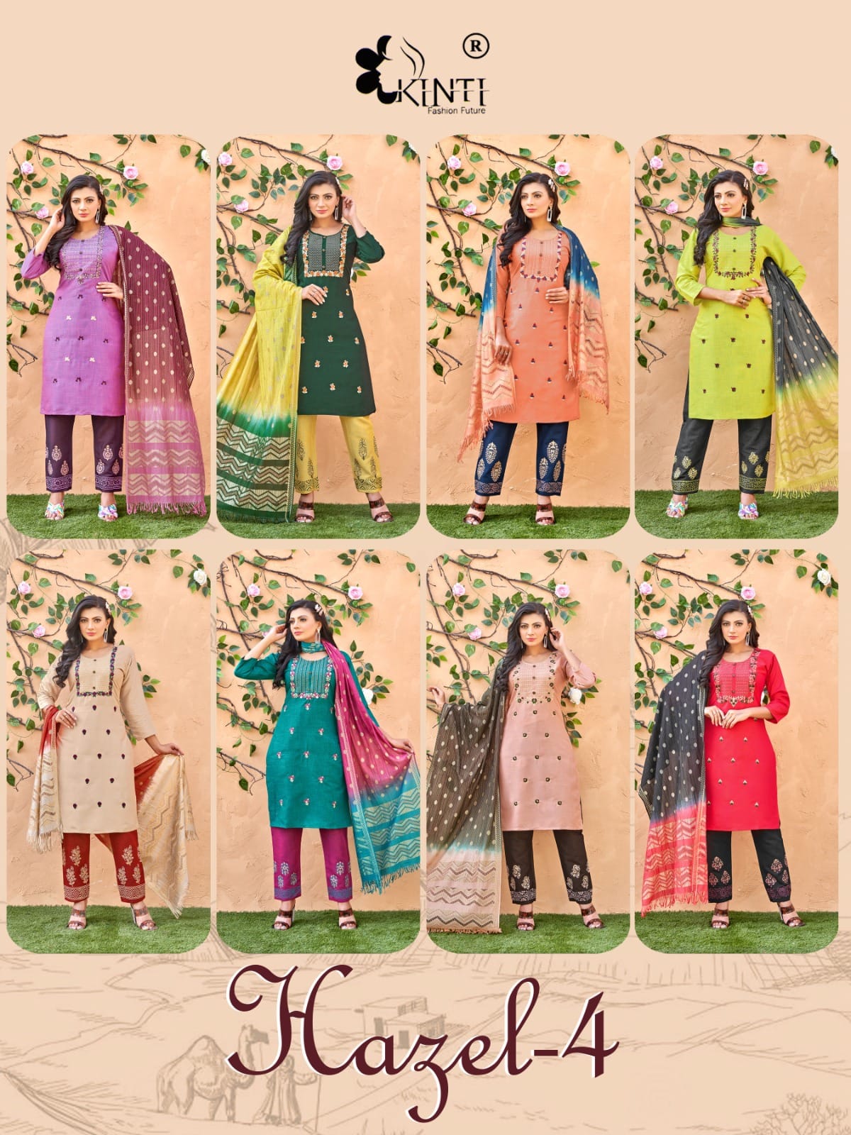 Hazel 4 By Kinti Colors Readymade Salwar Suits Catalog